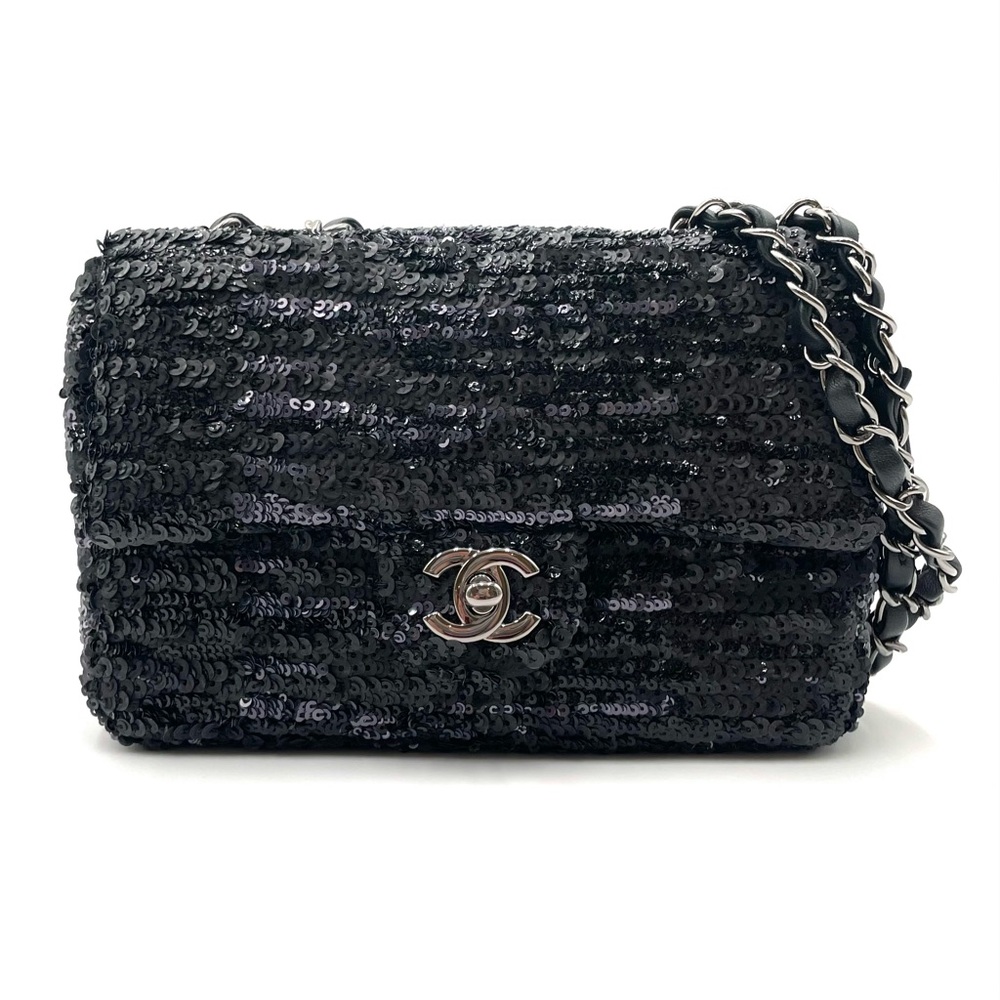 ✨$6400✨ Chanel Sequin Mini Flap Bag